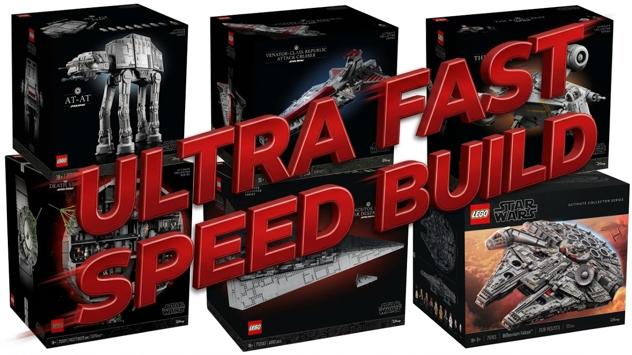Die 6 Gr&ouml;&szlig;ten LEGO Star Wars Ultimate Collectors Series Sets Ultra Fast Speed Build