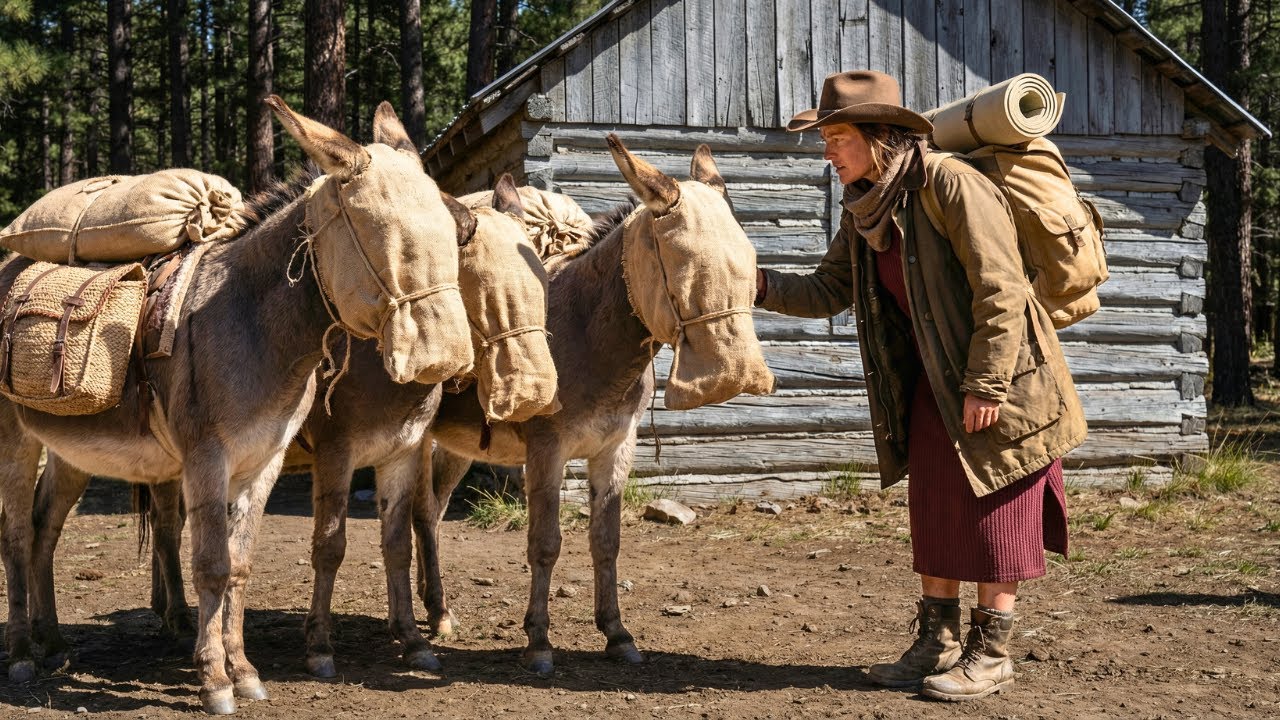 Mountain Woman Got 3 Donkeys With Covered Faces — But What Happens Next Will Make You Cry!
