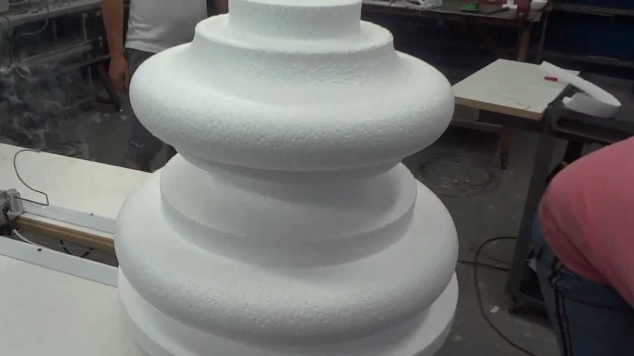 MÁQ. P/ MOLDAR ISOPOR PERFIL CILINDRÍCO CURVA E RETA - ACRYFLON (47)3035-5564
