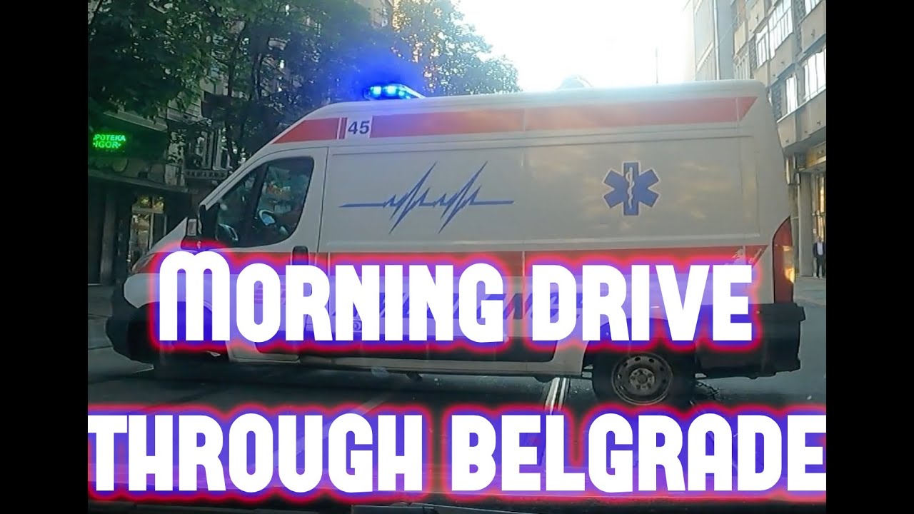 Morning drive through Belgrade | Ada bridge, downtown, Terazije tunnel, Branko's bridge...