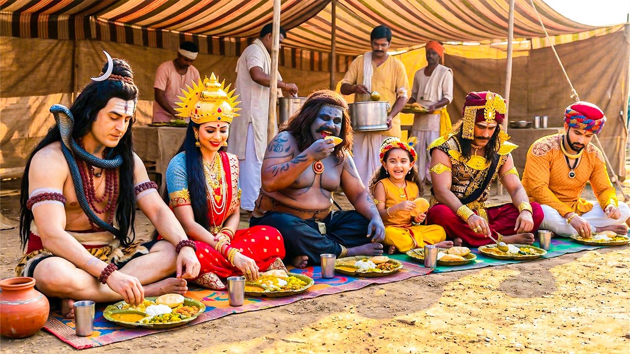 महादेव ने बाल कान्हा के प्यारे भंडारे में भोजन किया | यशोमती मईया के नंदलाला | Shree Krishan