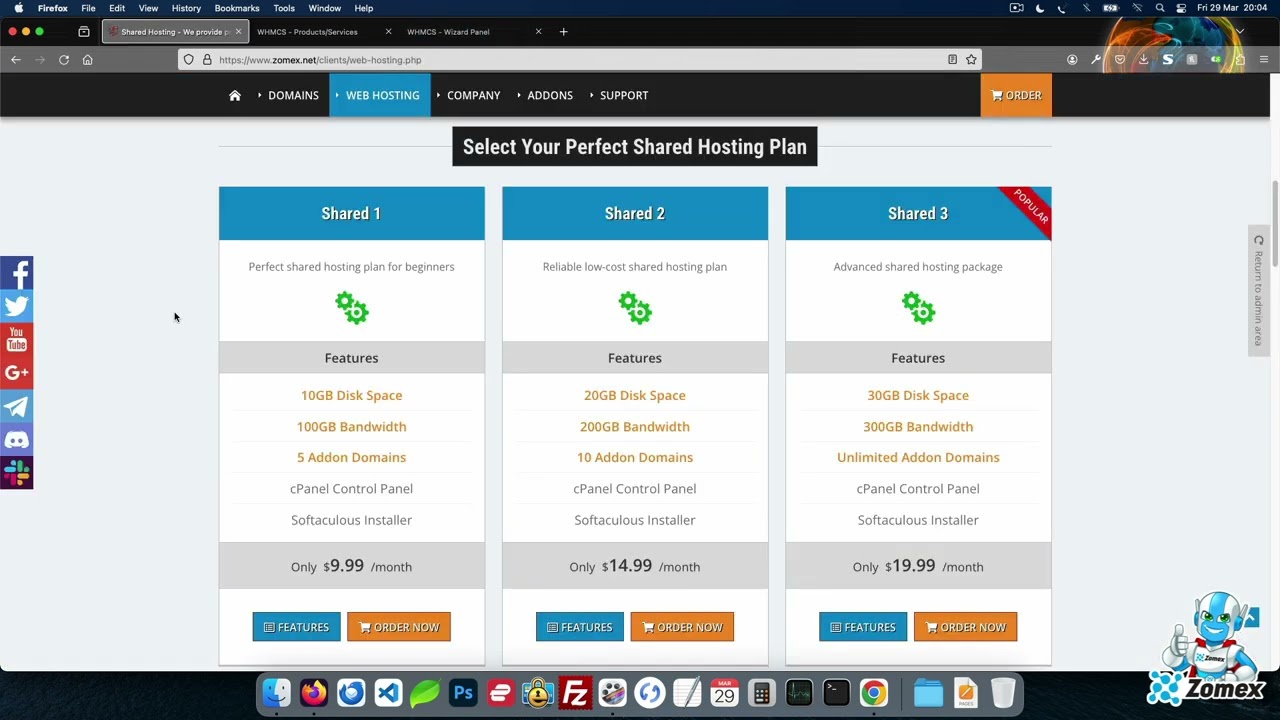 Adding your WHMCS product/service to your WHMCS Theme