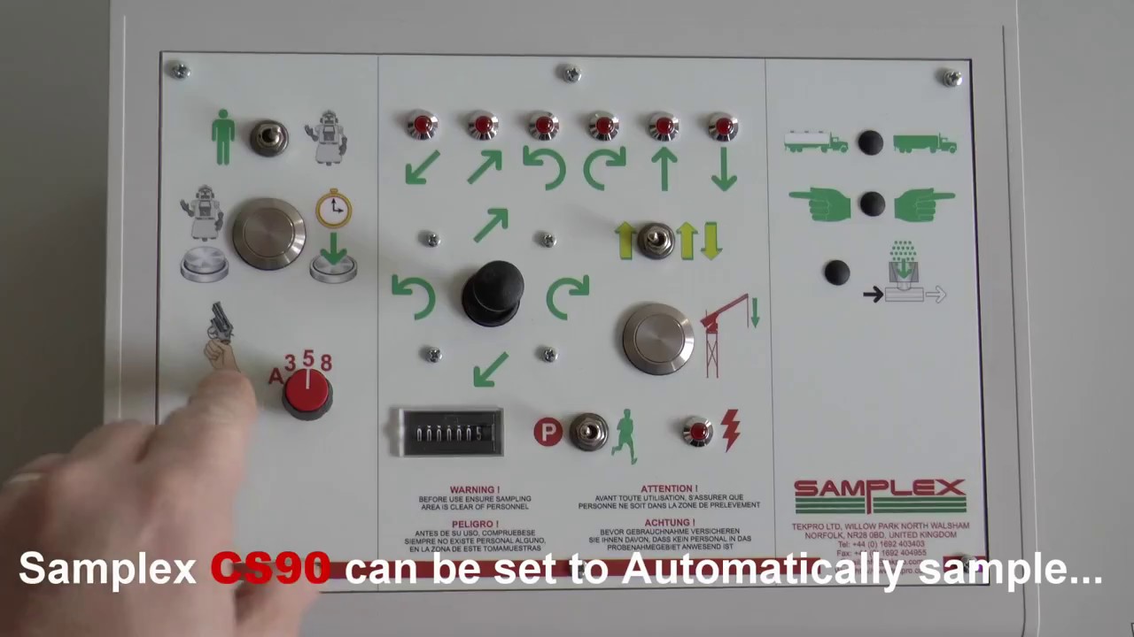 Samplex CS90 Video from TekPro Ltd - Including programmable sampling patterns