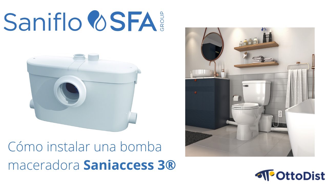 Saniflo Instalación de bomba maceradora Saniaccess 3