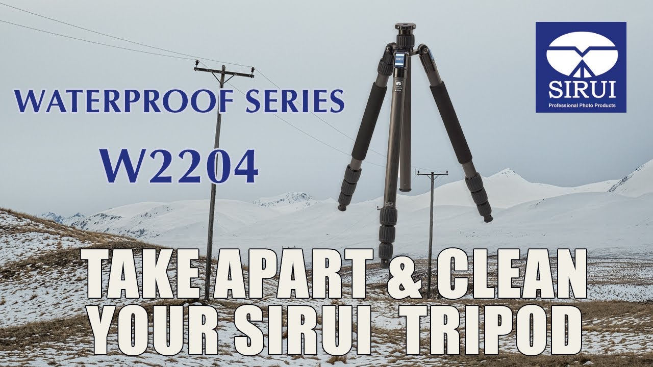 Take apart and clean Sirui W2204 tripod