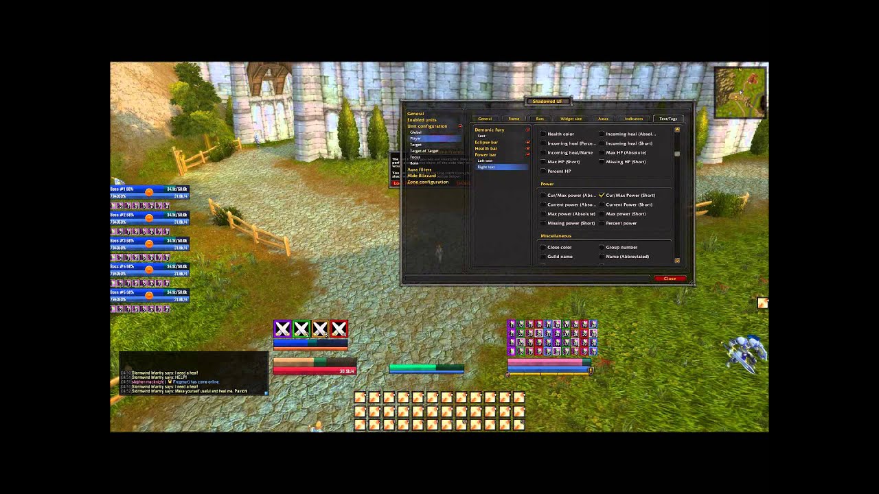 Building a healing UI: Shadow Unit Frames, and Tiptac