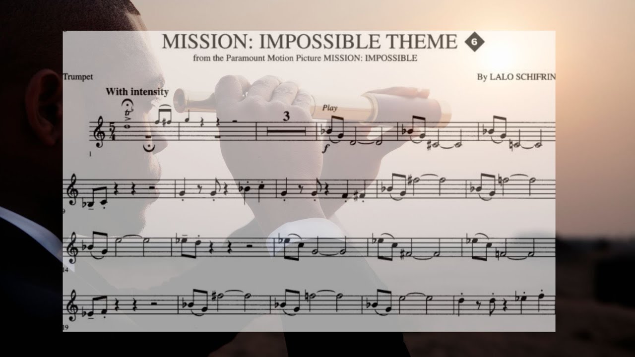 Mission Impossible  - Trumpet Part and Playback
