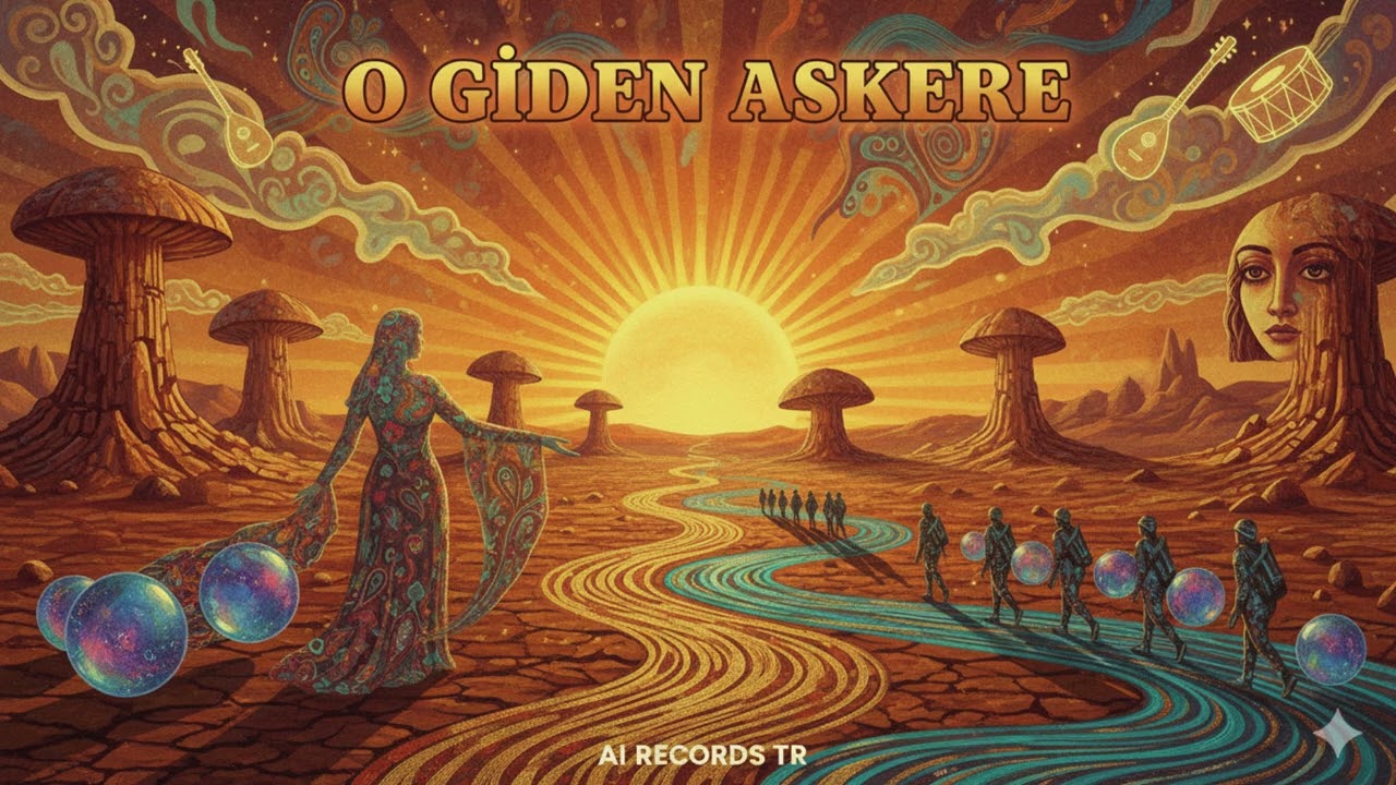 O Giden Askere – AI Cover | Anatolian Psychedelic Rock  🎸 | AI RECORDS TR