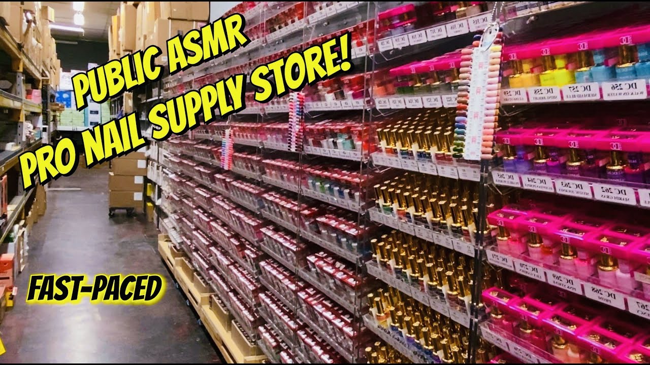 Public ASMR 🤩 Nail Supply Store! 💅 FAST PACED Tapping Scratching Tracing Extra Crinkles & MORE