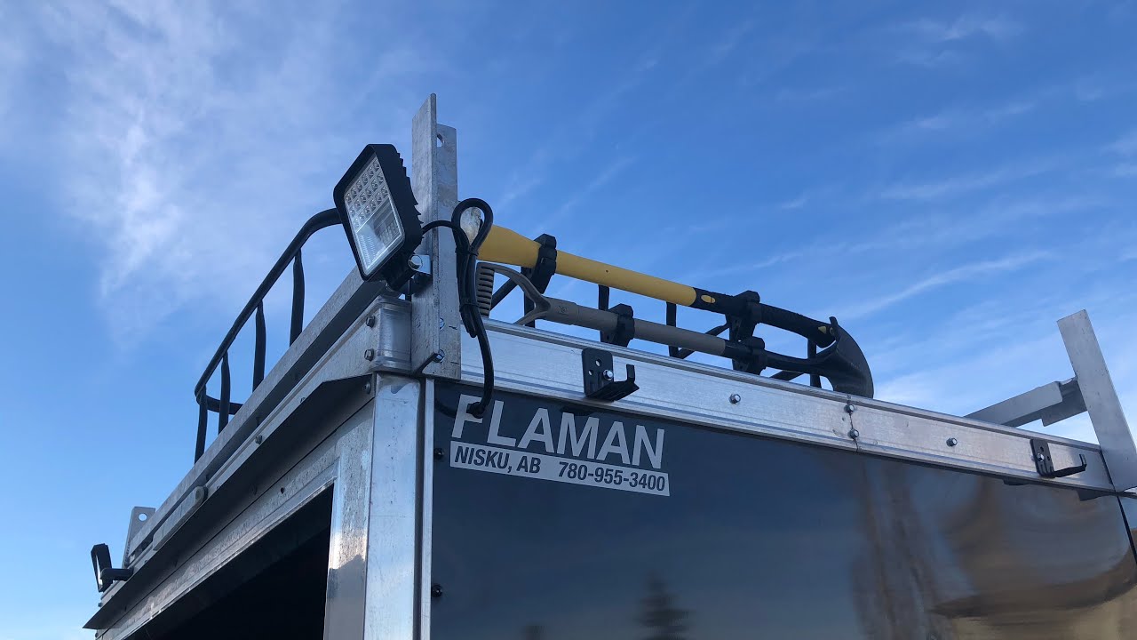 Cargo Trailer Camper Conversion - DIY Roof Rack #cargotrailerconversion