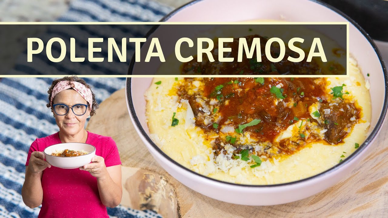 Já experimentou aquela POLENTA CREMOSA COM CARNE. Receita Tradicional e Especial!