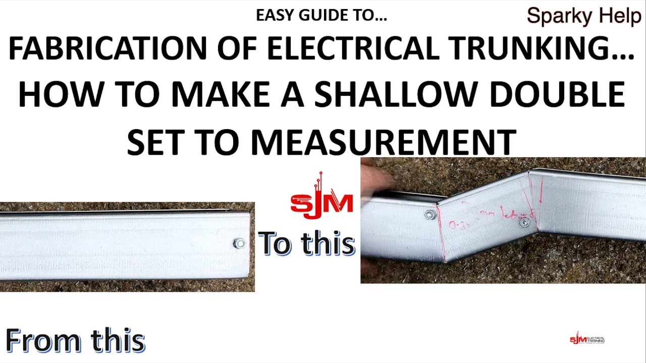 How to Make an Electrical Trunking Set to any measurement or Angle