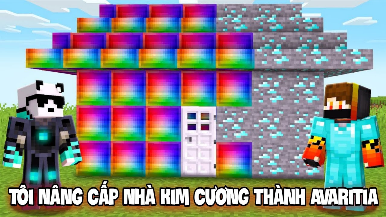 Tôi Nâng Cấp Nhà Kim Cương Thành Nhà Avaritia Trong Minecraft!