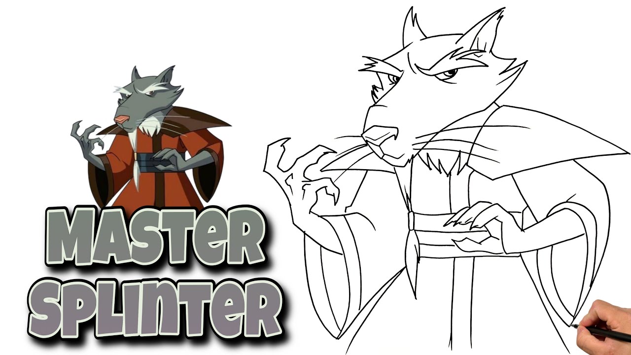 How To Draw MASTER SPLINTER | TMNT #tmnt #mastersplinter