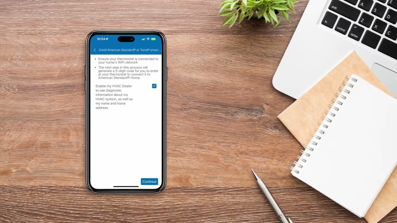 American Standard Gold/Platinum Thermostats Setup – Connect and Enroll in American Standard Home