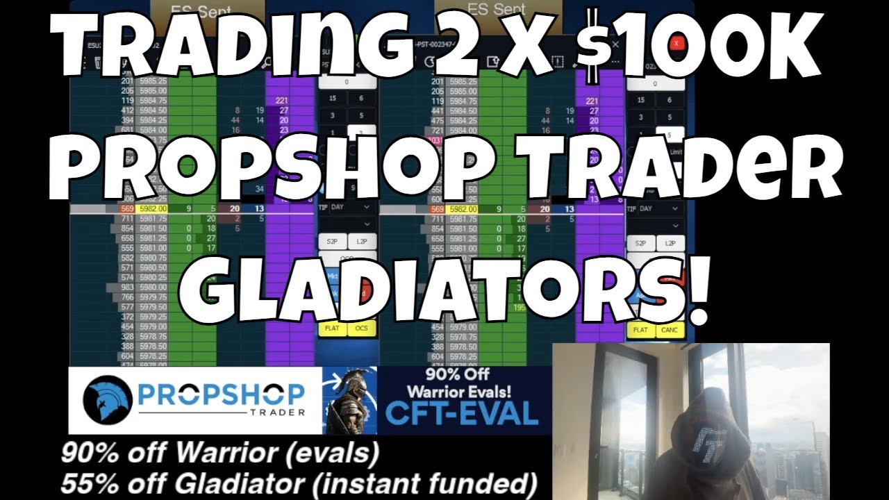 Trading ES on PropShop Trader $100K Instant Funded Accounts! (Giveaway also in video desc)