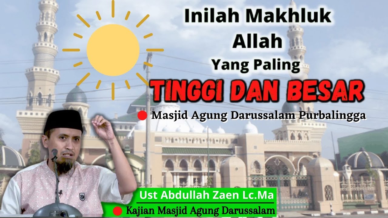 Kajian 🔴 Masjid Agung Darussalam Purbalingga - Ust Abdullah Zaen Lc Ma, Purbalingga Mengaji