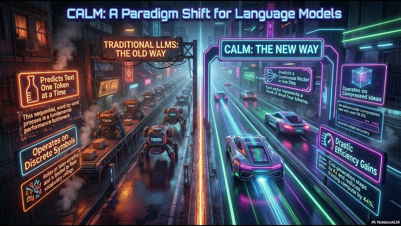 LLMs REINVENTED: The End of Next-Token Prediction? (CALM Explained)