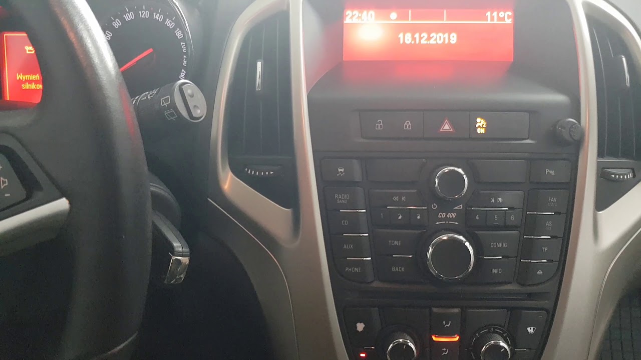 Czyszczenie klimatyzacji Opel astra j 2011r