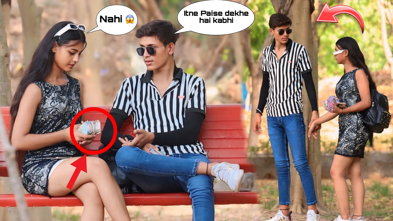 Money Prank On Stranger Cute Girl 🥺 || सोचा नहीं था लड़की पैसों में सब कुछ कर लेती है 💔 ||