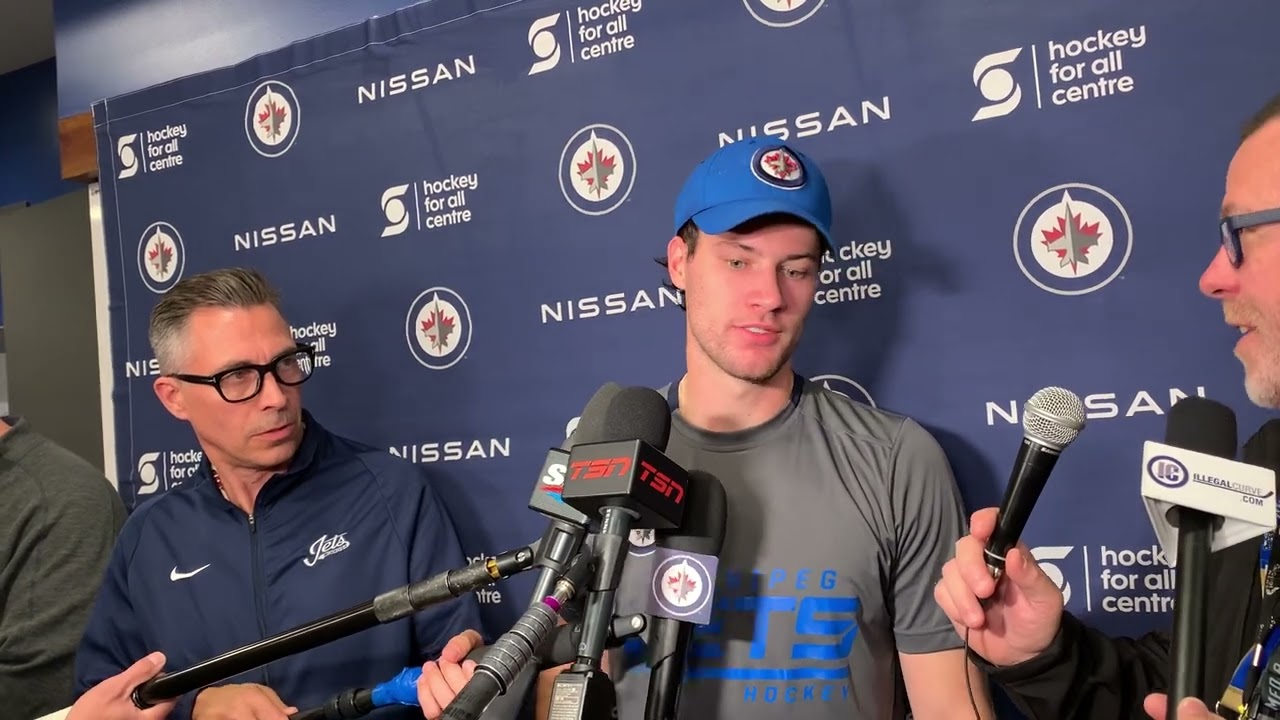 Winnipeg Jets defenceman Declan Chisholm on day 3 of training camp