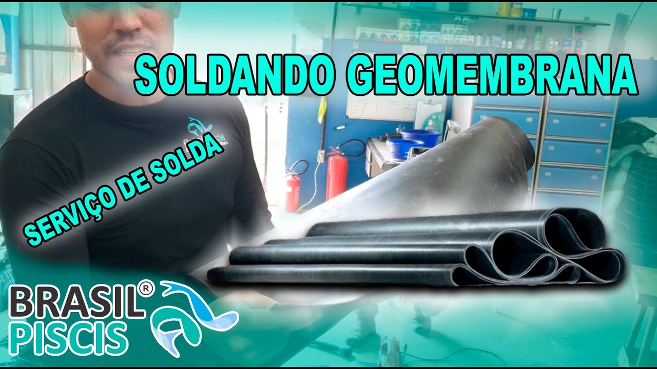 COMO SOLDAR GEOMEMBRANA! Serviço de solda Brasil Piscis - Vídeo 148