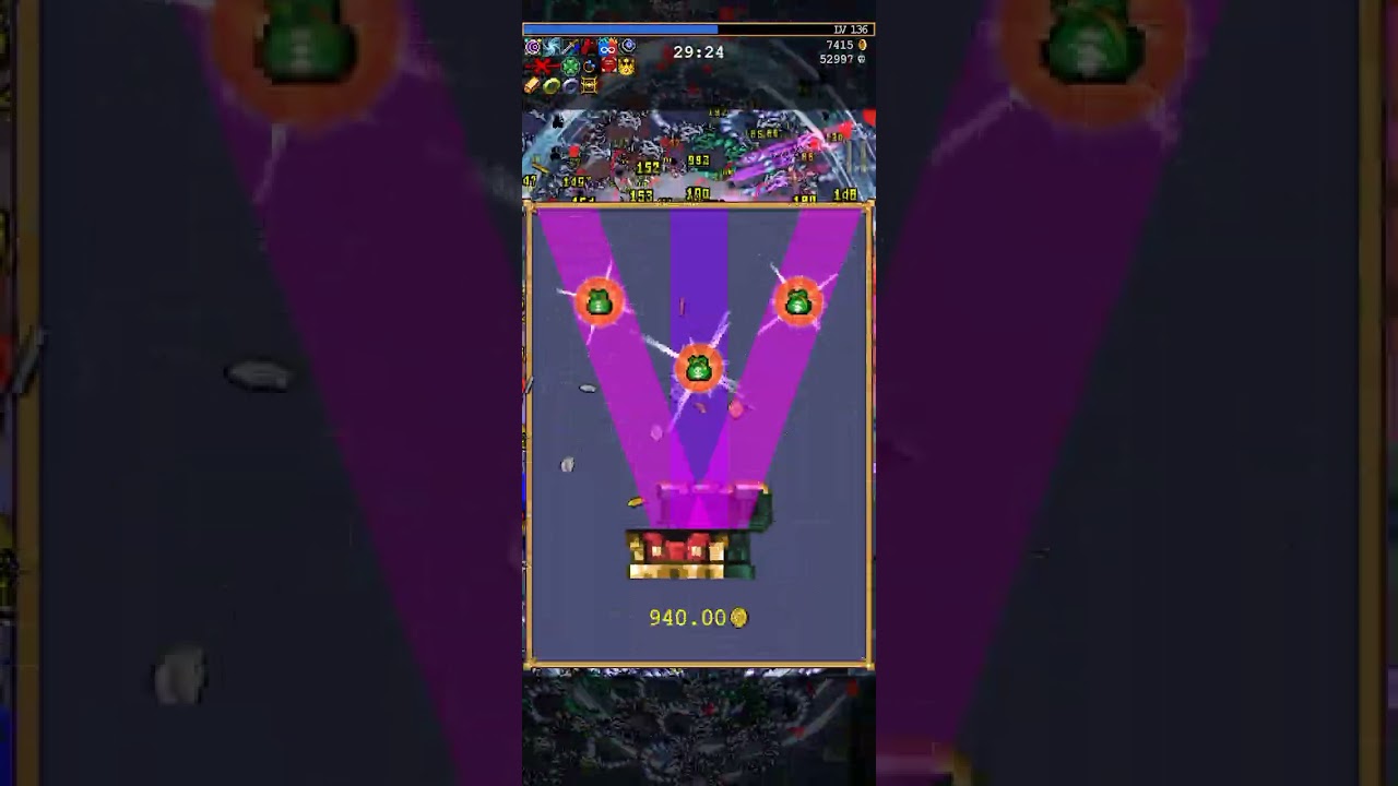 average midgame Vampire survivors run 