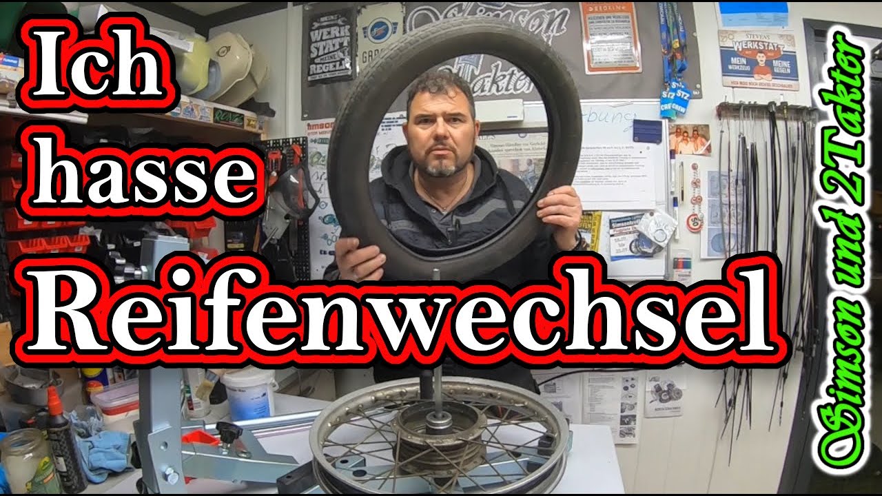 Simson Reifen montieren mit MAX2H Reifenmontiergerät für kleines Geld
