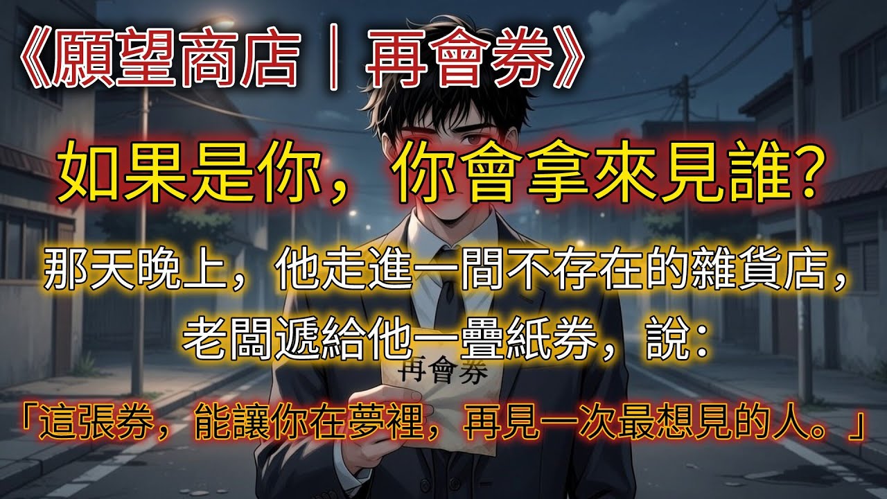 《再會券｜我只是想把來不及說的話說完》【願望商店】