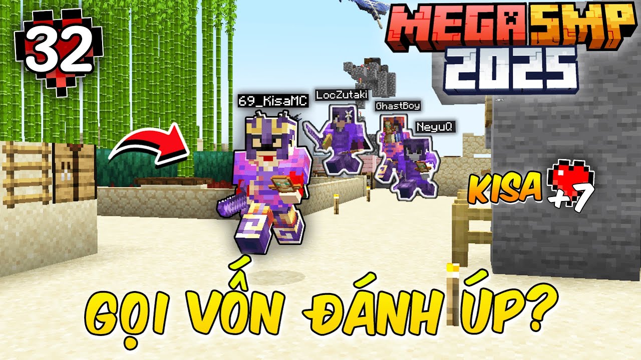Minecraft MEGA SMP 2025 Tập 32: GỌI VỐN Đ&aacute;nh Bất Ngờ, M&igrave;nh Cộng 7 Tim ?!!