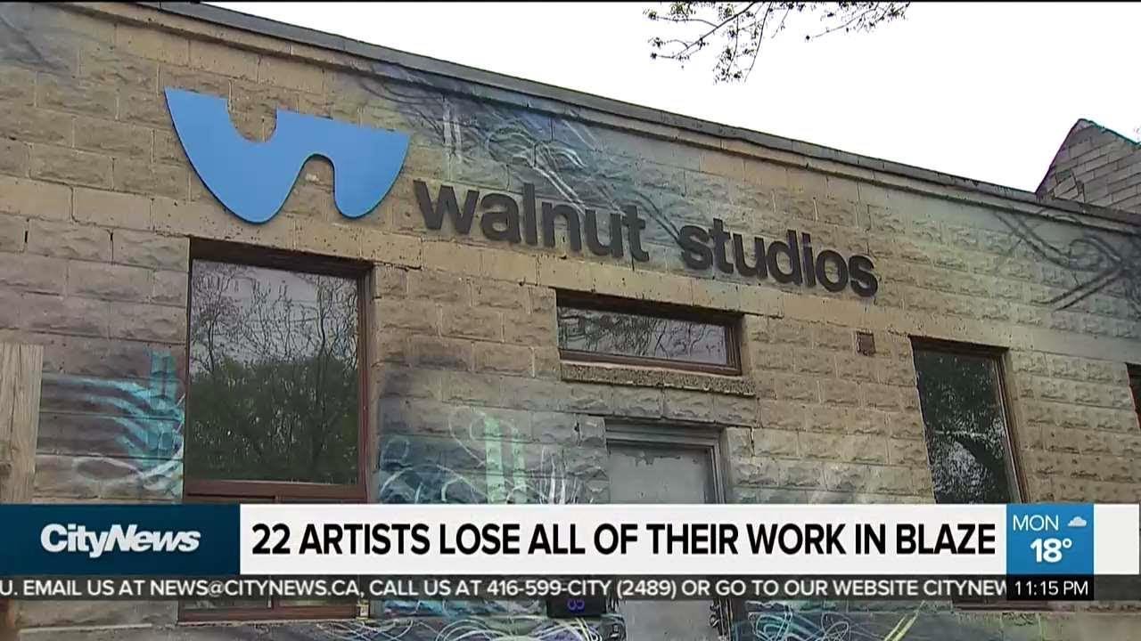 22 artists lose all their work in studio blaze