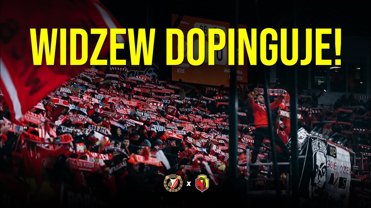 Widzew dopinguje! Doping Widzewa podczas meczu z Jagiellonią Białystok | 03.02.0223 #WIDJAG #doping