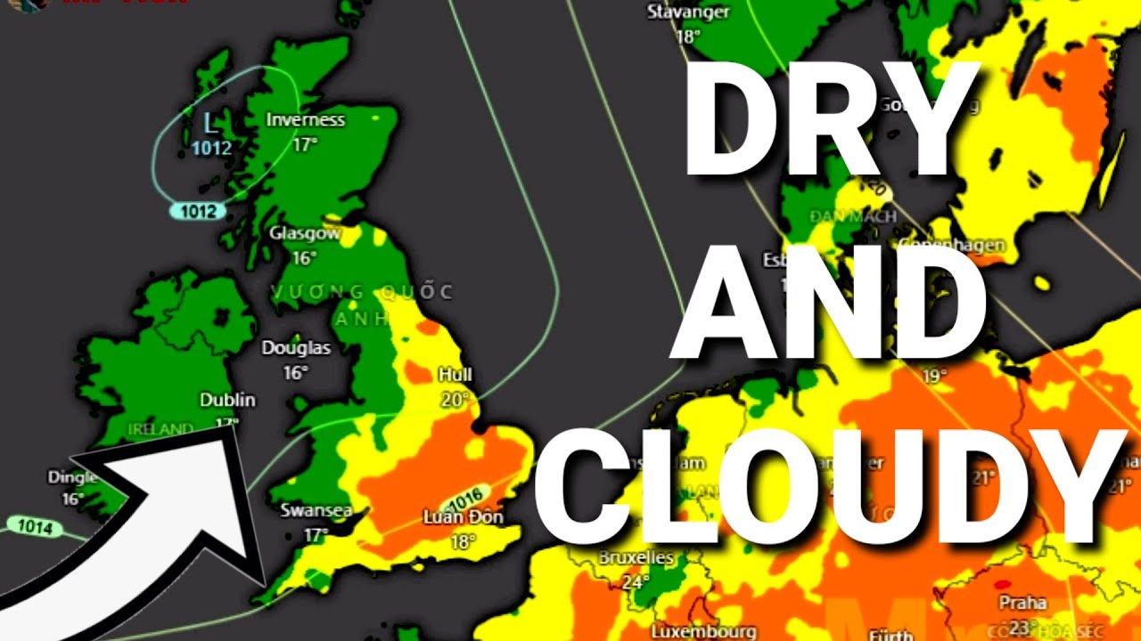 Dry and cloudy to start... Weather Forecast UK / Mr Tien