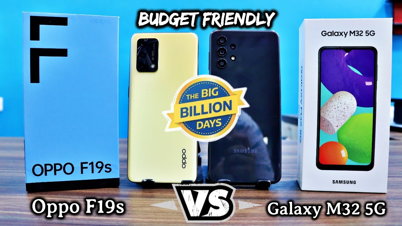 Galaxy M32 5G vs OPPO F19s 🔥  5000mAh 🔋  जानिए कौन है बेहतर आपके लिए 🥰Diwali Edition Special