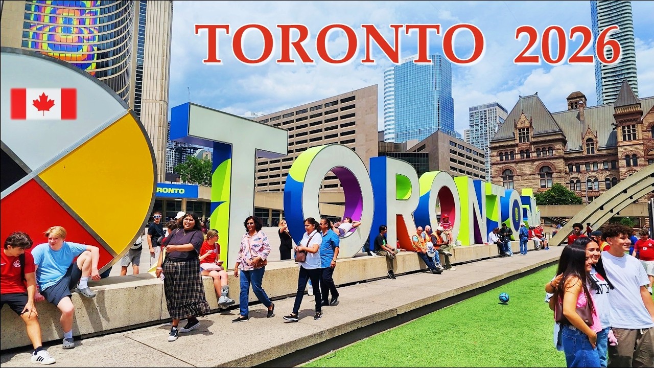 Toronto during FIFA World Cup in Canada 2026 - Walking Tour and Fan Zones [4K]