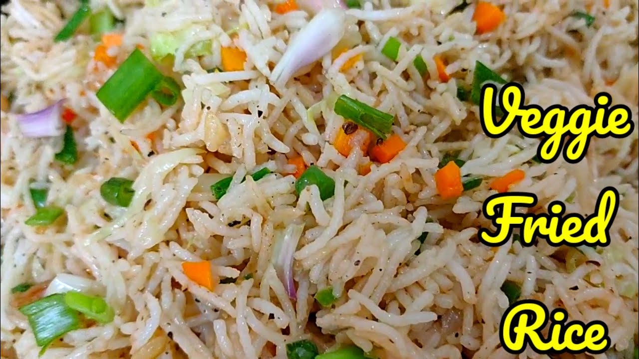 Veggie Fried Rice || How to make Rice in Pressure cooker for Fried Rice || Street Food Fried Rice