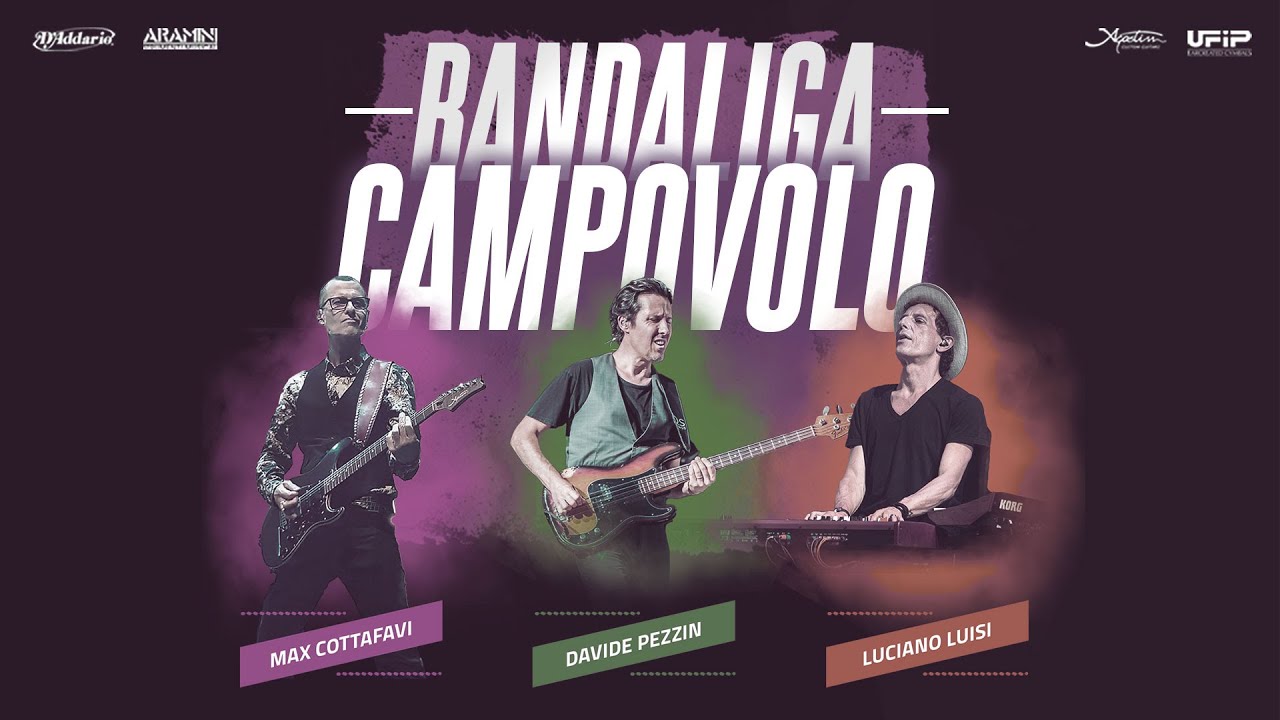 Bandaliga e il concerto Campovolo con Max Cottafavi, Luciano Luisi, Mel Previte e Davide Pezzin.