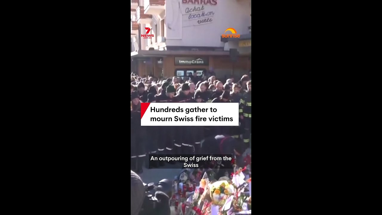 Hundreds gather to mourn Swiss fire victims
