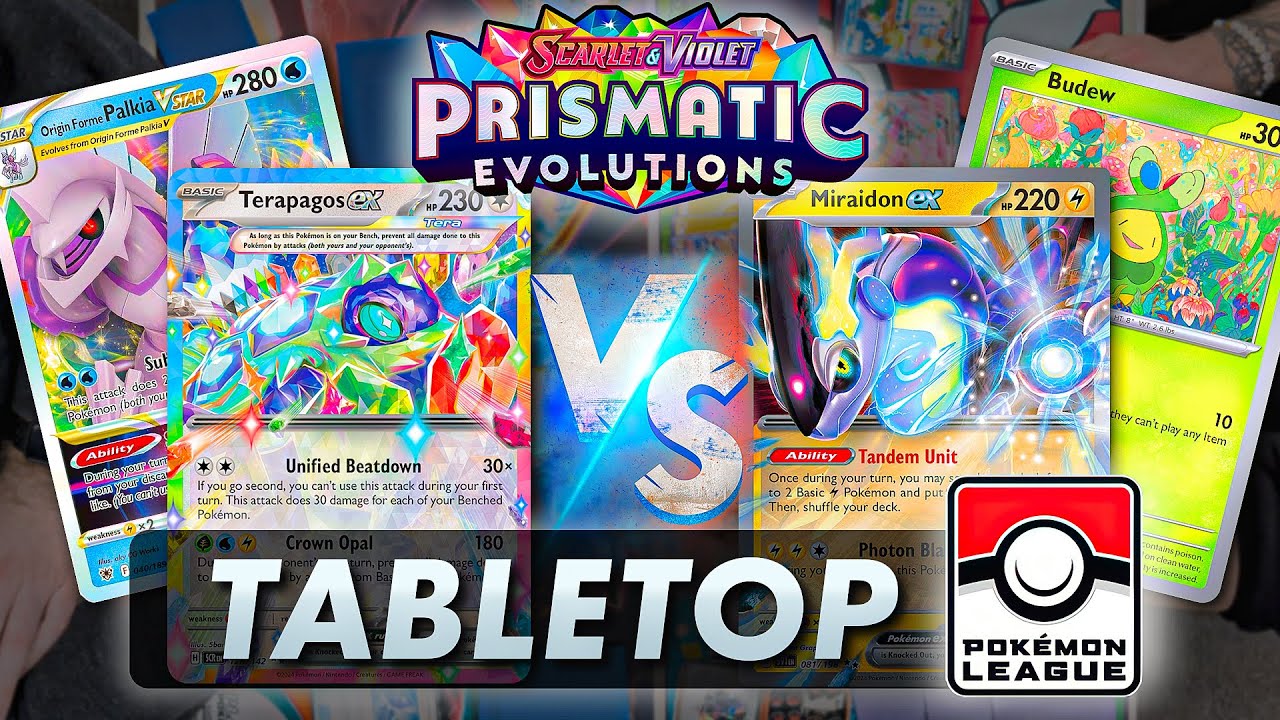 Palkia/Terapagos ex vs Miraidon ex (Finals)【Prismatic Evolutions】League BO3 | Tabletop