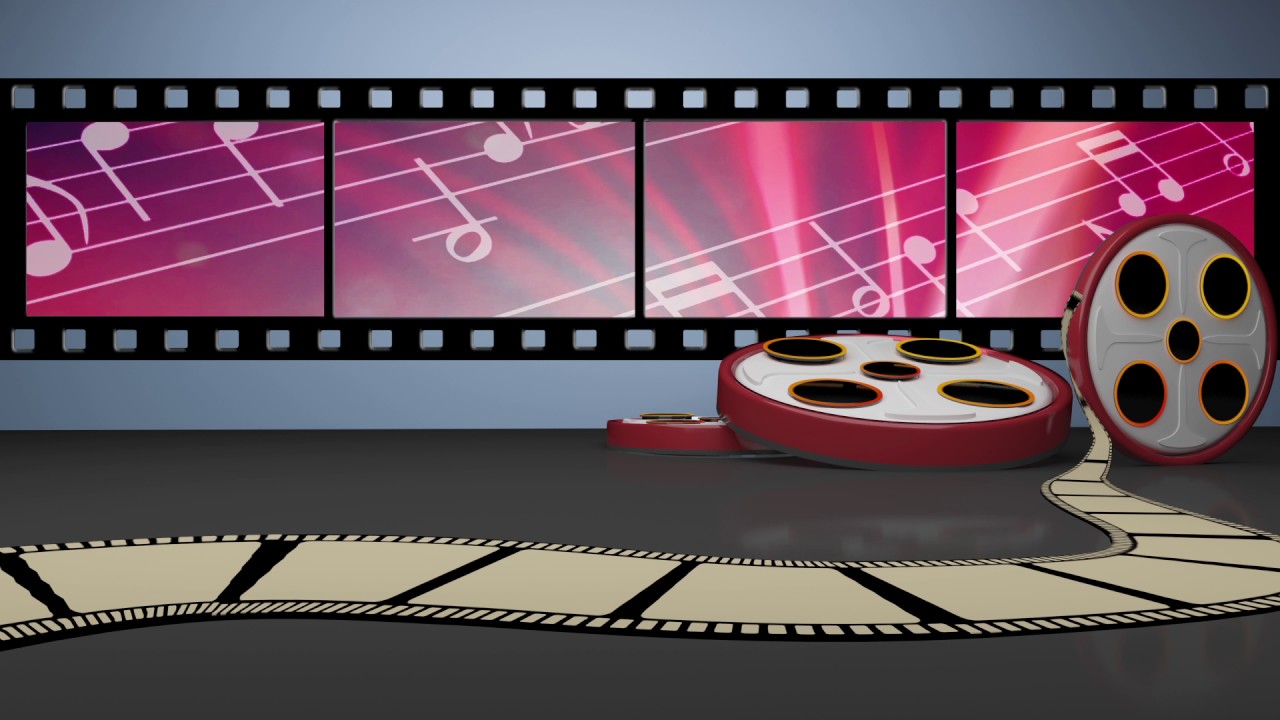 Entertainment tv studio set virtual green screen background loop 03