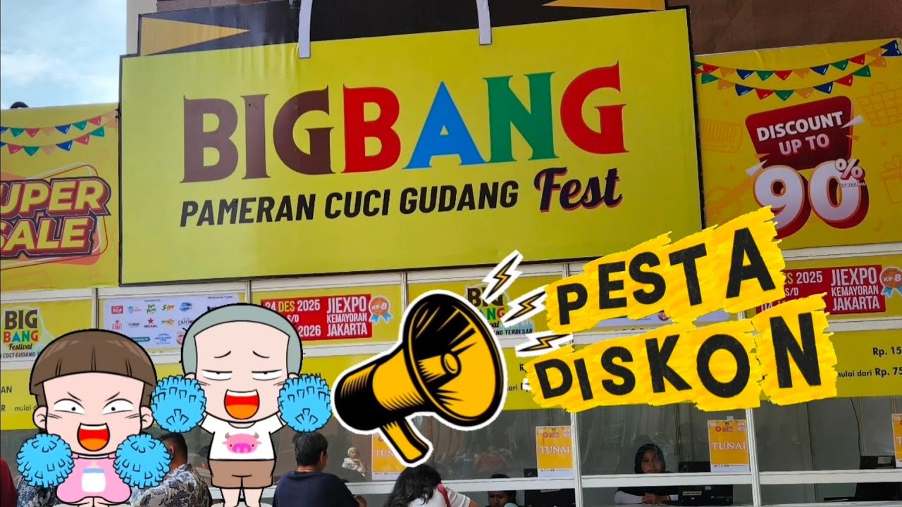 Фестиваль складской распродажи BIG BANG JIEXPO в Кемайоране Много скидок!