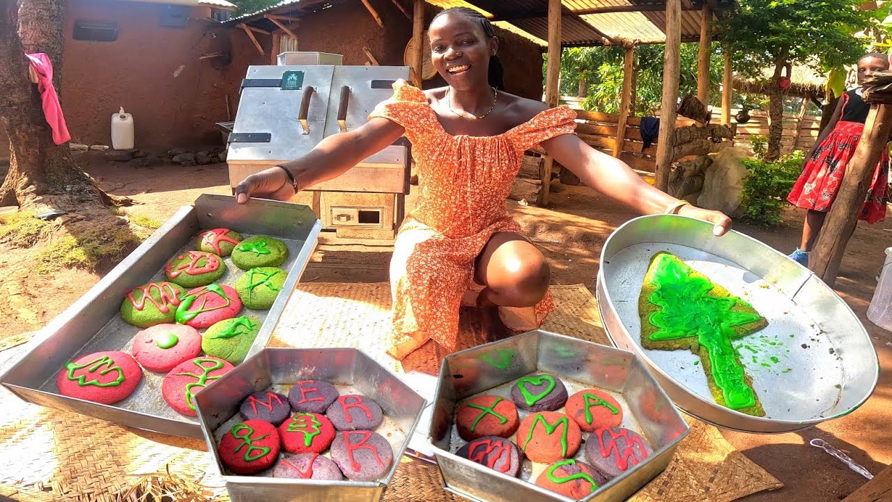 First Christmas Cookies Making with heavy Rains 🌧In African Village For the First Time  🎄🎄