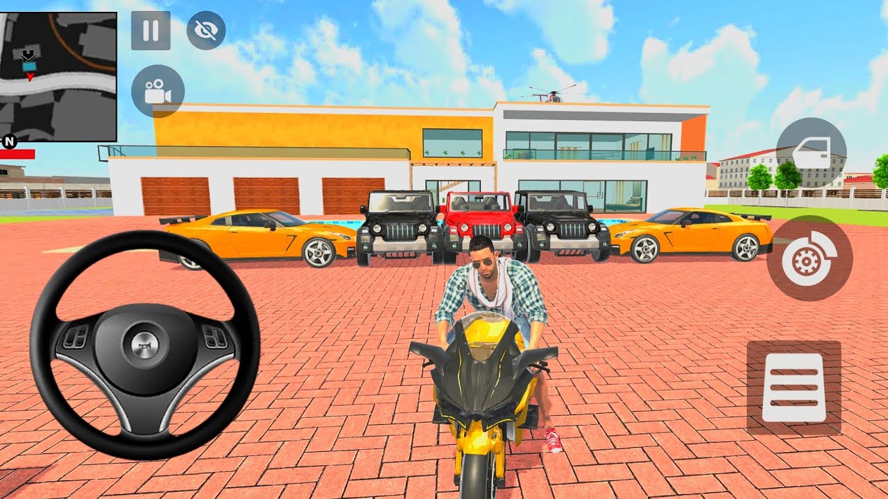 🚨Modified mahindra thar Game:❣️ red or black Thar order by Franklin in indian thieft Aura car game 