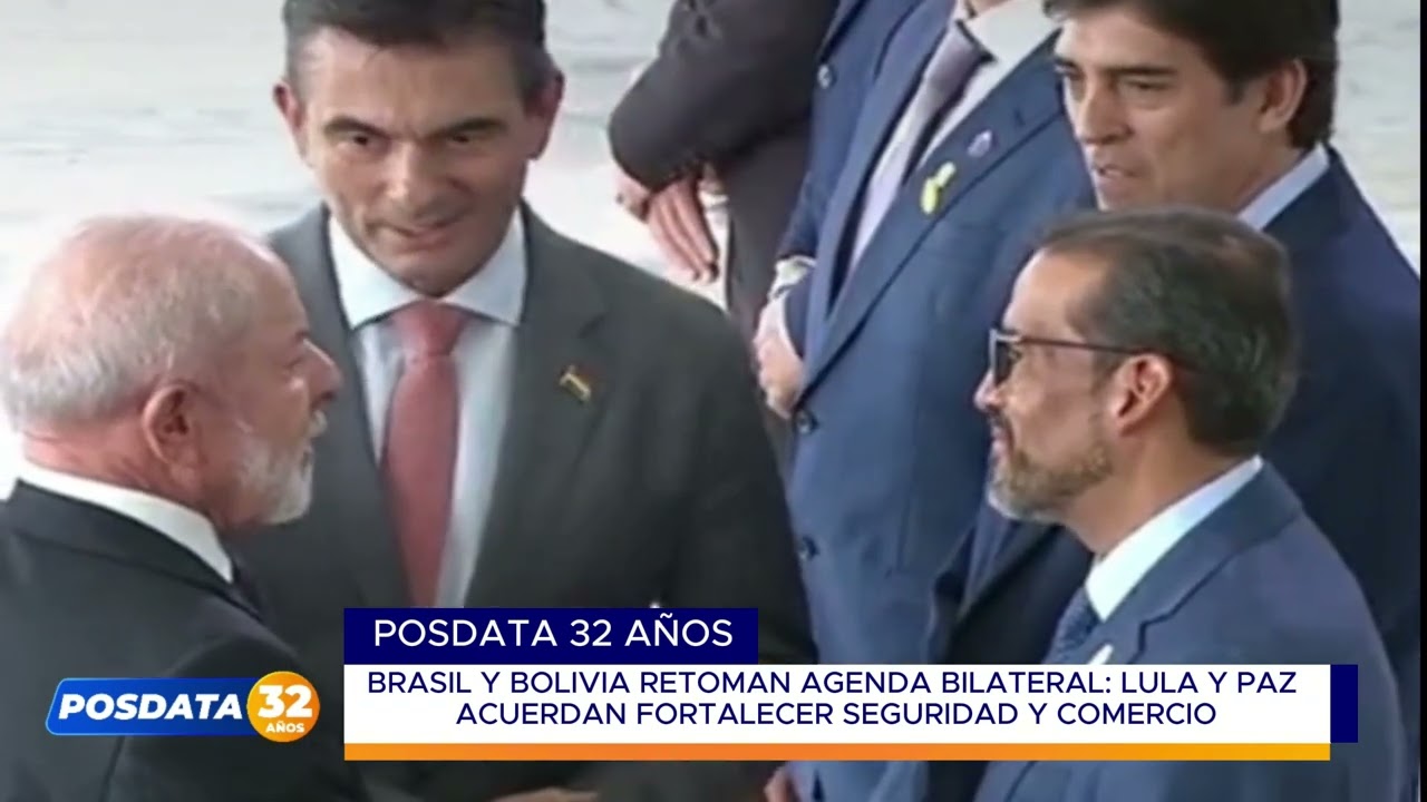 PAZ SE REÚNE CON LULA EN BRASIL Y PROMUEVE UNA AGENDA DE COOPERACIÓN CON PARTICIPACIÓN EMPRESARIAL.