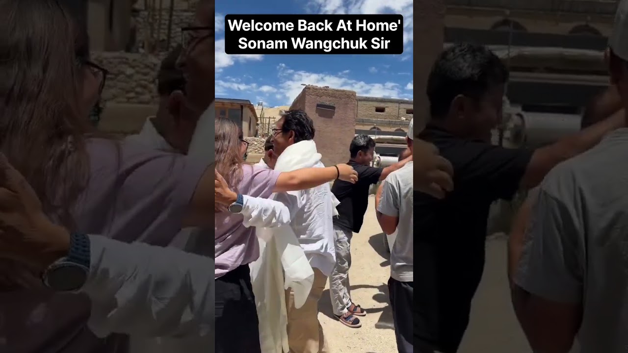 Sonam Wangchuk Back At Home Video Update/Sonam Wangchuk Live Home Latest Video Update