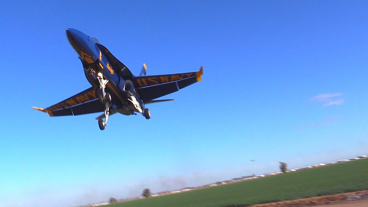 VERY CLOSE !!! Blue Angel Landings