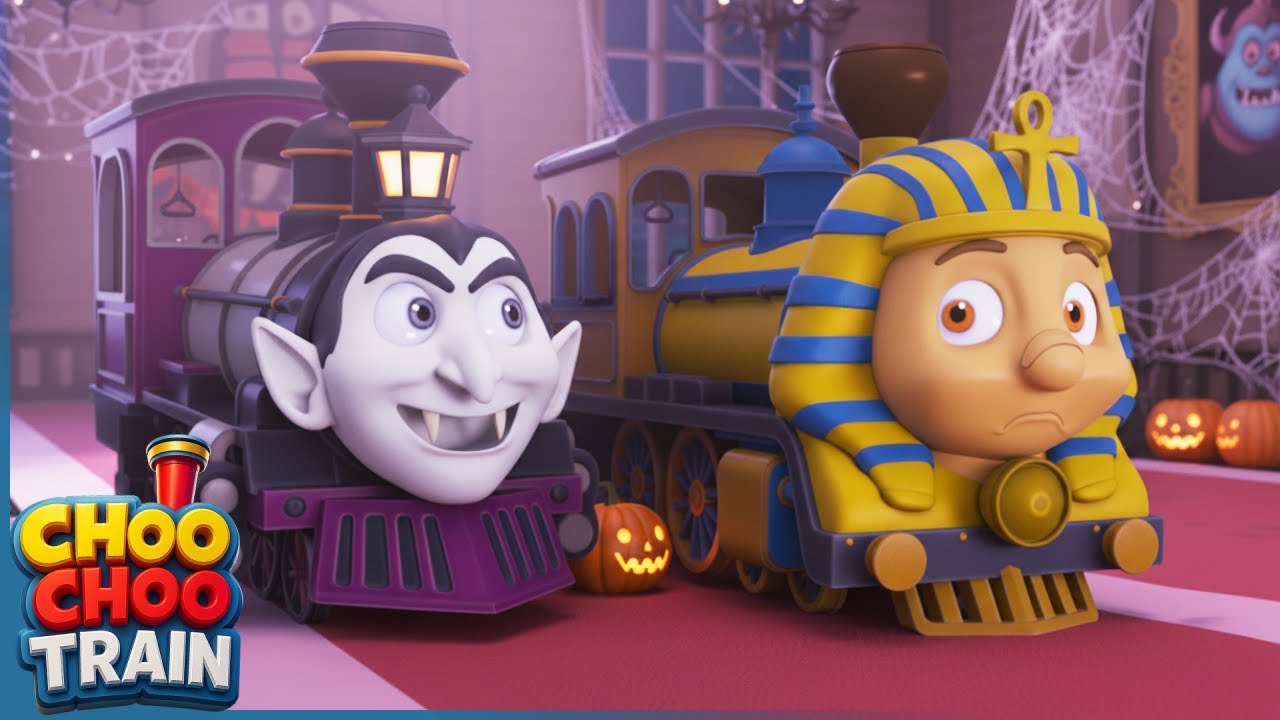 Hero Train Saves the Kids from Evil Train! | Choo Choo Train Adventure | 31 October Happy Halloween