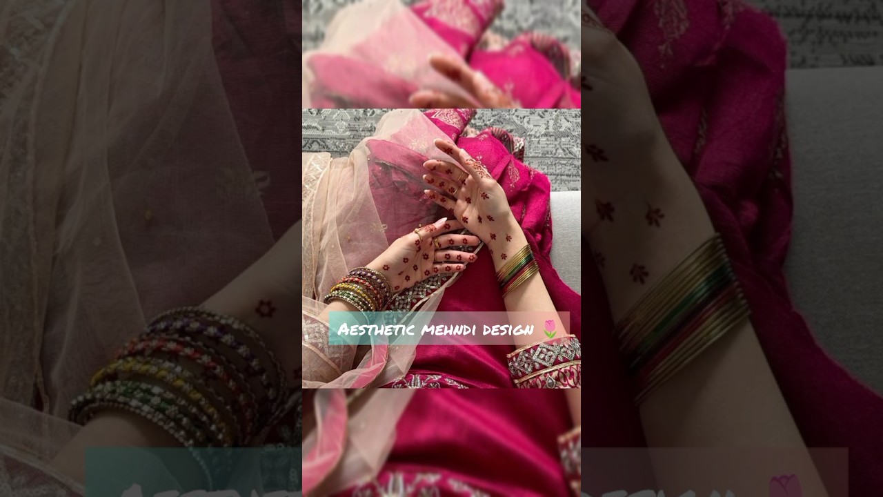 aesthetic mehndi design ❤️🌷#mehndi #design #aesthetic #mehndidesign #minimal