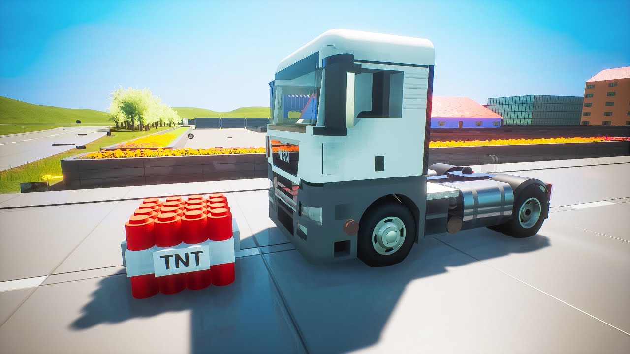 Minecraft TNT vs Lego Cars | Brick Rigs