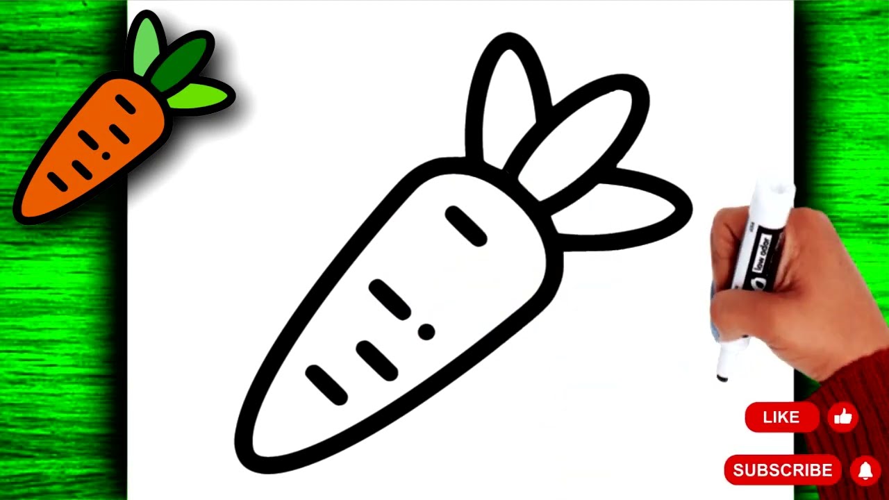 COMMENT DESSINER UNE CAROTTE